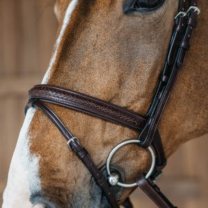 Kentucky Plaited Flash Noseband kamanos New English - Image 4