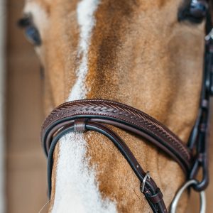 Kentucky Plaited Flash Noseband kamanos New English - Image 7