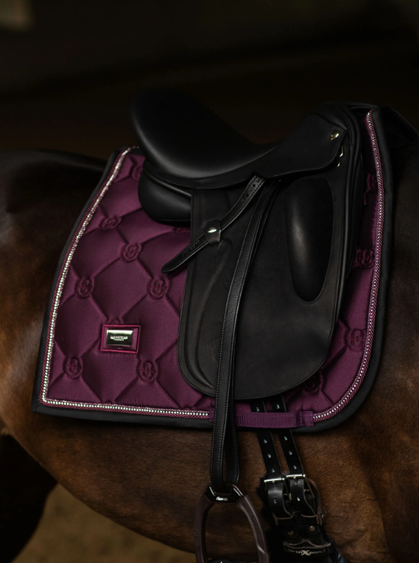 Equestrian Stockholm išjodinėjimo pobalnis Crystal Shine Mauve Wine - Image 2