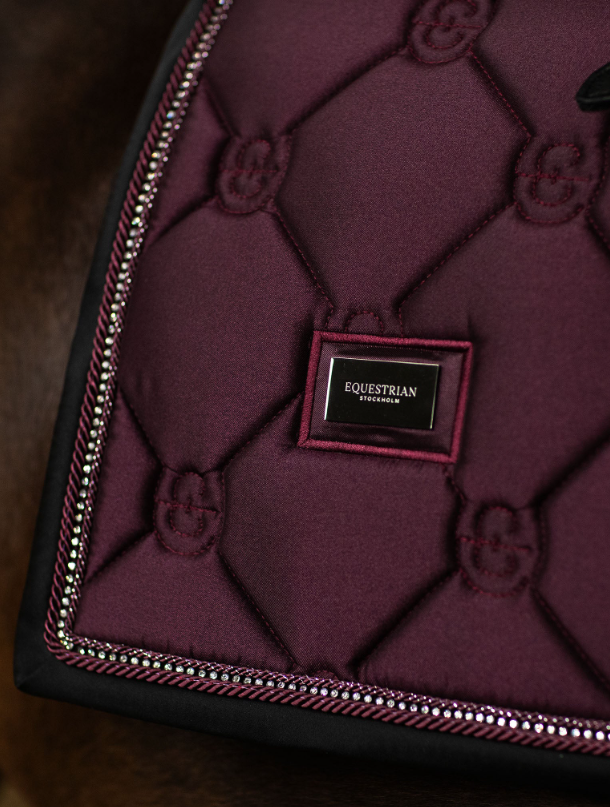 Equestrian Stockholm išjodinėjimo pobalnis Crystal Shine Mauve Wine - Image 3