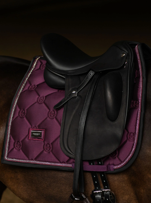 Equestrian Stockholm išjodinėjimo pobalnis Crystal Shine Mauve Wine