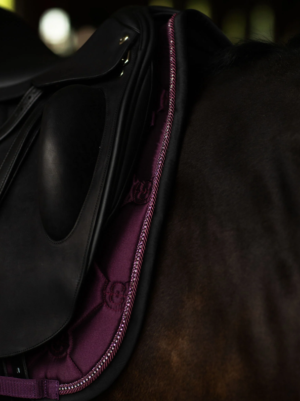 Equestrian Stockholm išjodinėjimo pobalnis Crystal Shine Mauve Wine - Image 5